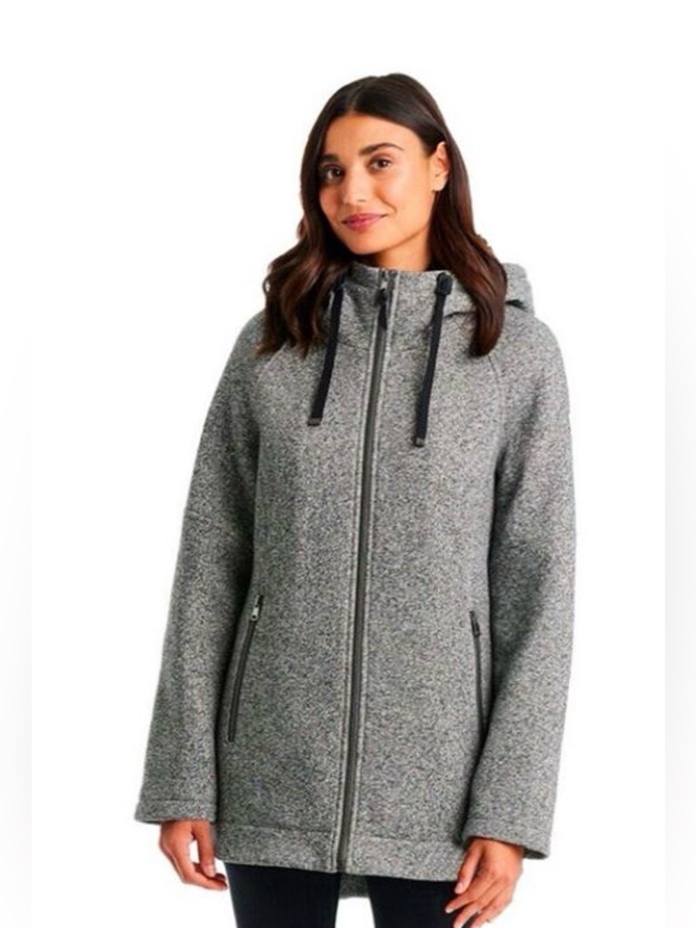 1 Madison Expedition NWT Women's Coat - Size Large (L). Gray and Black Warm Coat